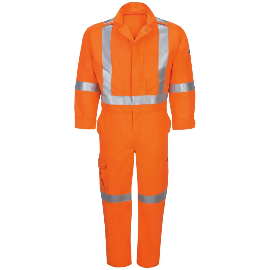 Iq Series® Endurance Collection Men′s Fr Premium Coverall with Reflective Trim Arc Rating Atpv 9 Cal/Cm2