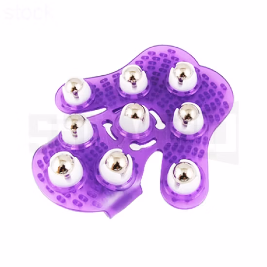 Rodillo de masaje, herramientas de masaje, Bola de masaje de mano, guante de terapia para el cuidado corporal de belleza, se adapta al cuello, pecho y pie
