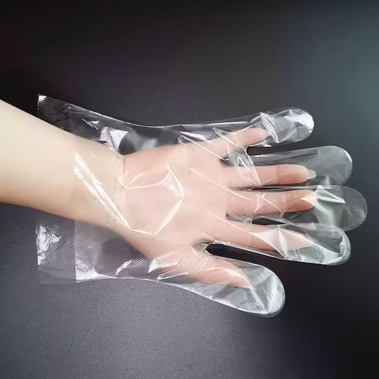 Guantes protectores desechables de polietileno HDPE