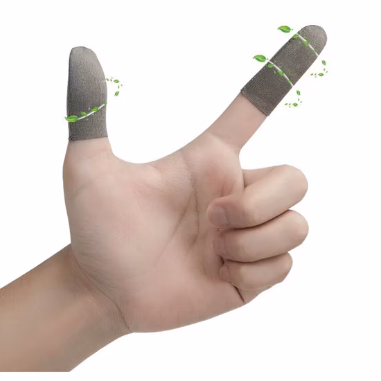 Controlador de juego a prueba de sudor, manga para pulgar, pantalla táctil sensible, guantes para juegos de mano con dedo