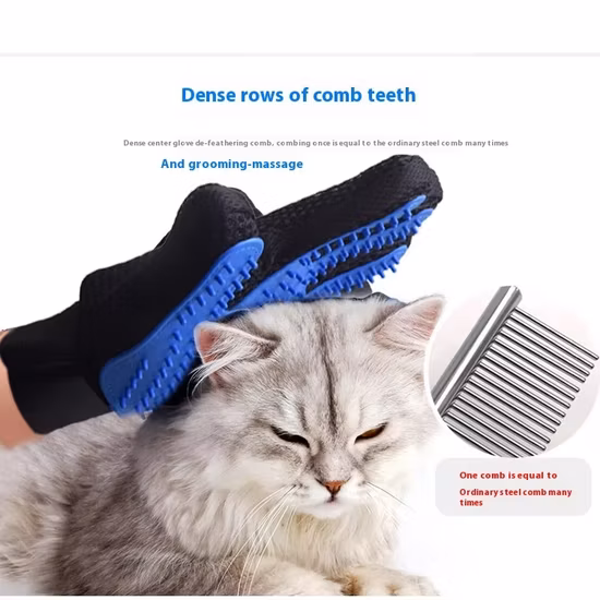 Producto en oferta, 2 en 1, depilación con cinco dedos, limpieza de Gato de silicona, removedor de pelo, cuidado, deshedding y guantes para cepillo de baño